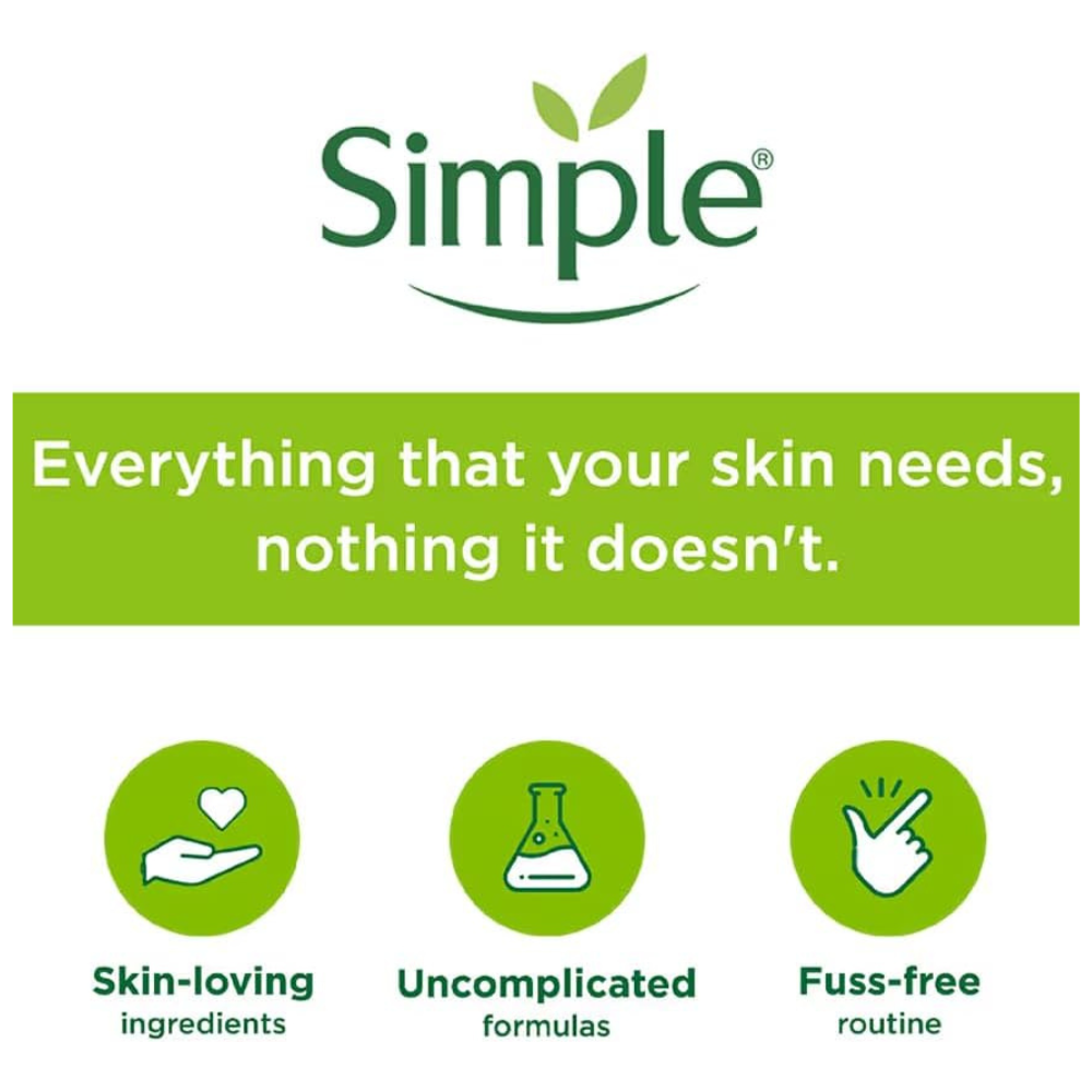 Simple Refreshing Facial Wash – Kind to Skin, Pro-Vitamin B5 + E (150mL)