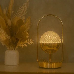 Crystal Patterned Decorative Table Lamp