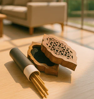 Mini Oud Stick with Wooden Air Freshener Box