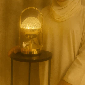 Crystal Patterned Decorative Table Lamp