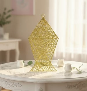 Gold Glitter Decorative Hanging Lantern